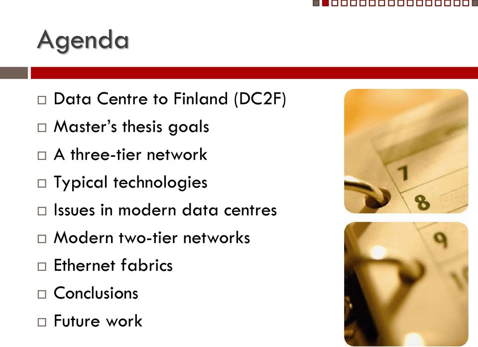 technologies Issues in modern data centres