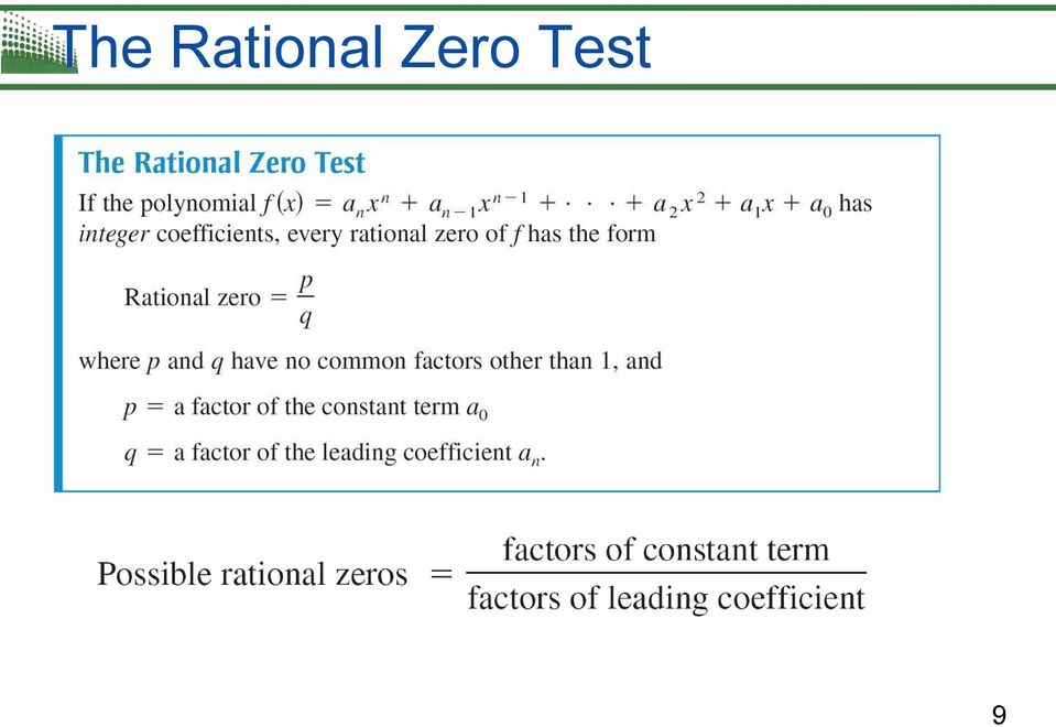 Zero Test