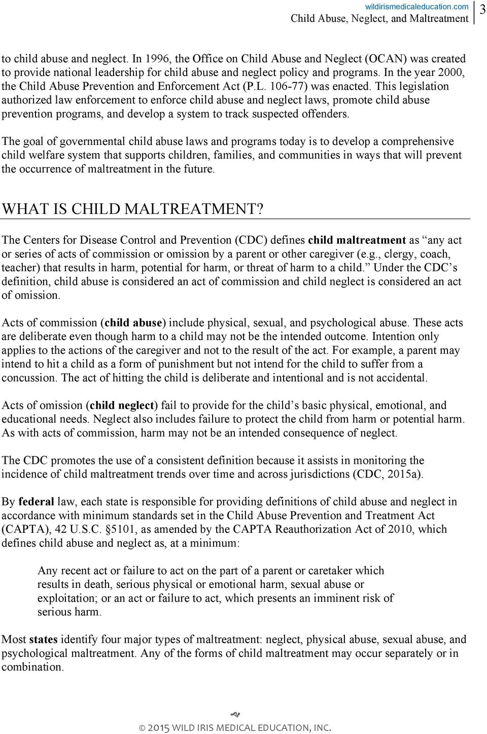 child abuse, neglect, and maltreatment - pdf