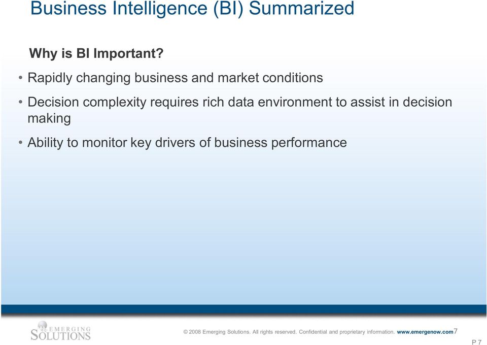 complexity requires rich data environment to assist in
