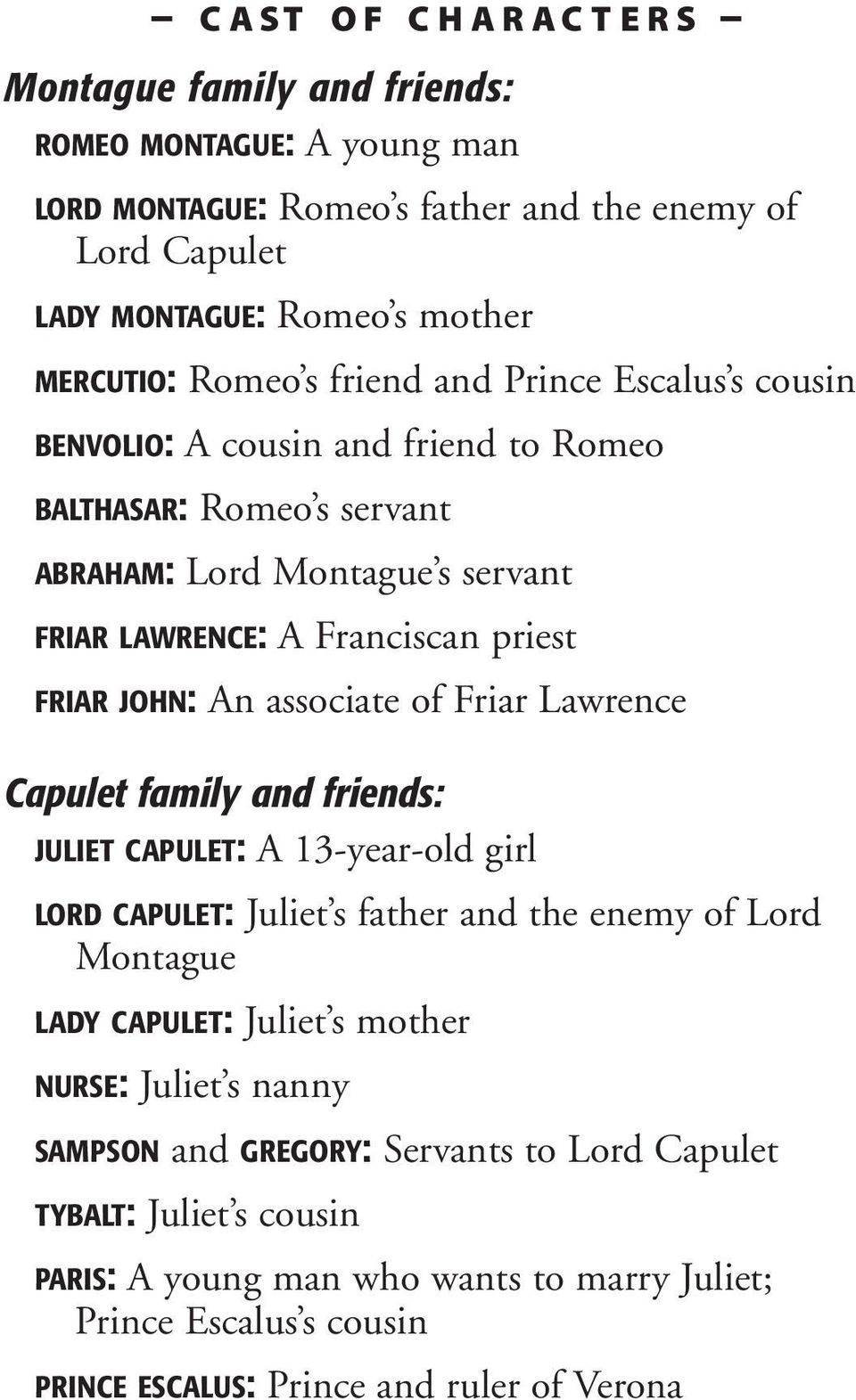 why are the montagues and capulets enemies