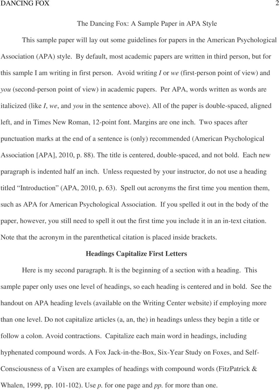is an apa paper double spaced