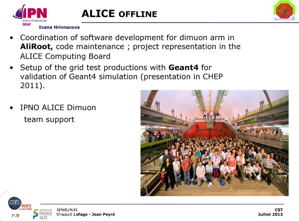 the grid test productions with Geant4 for validation of Geant4 simulation (presentation in