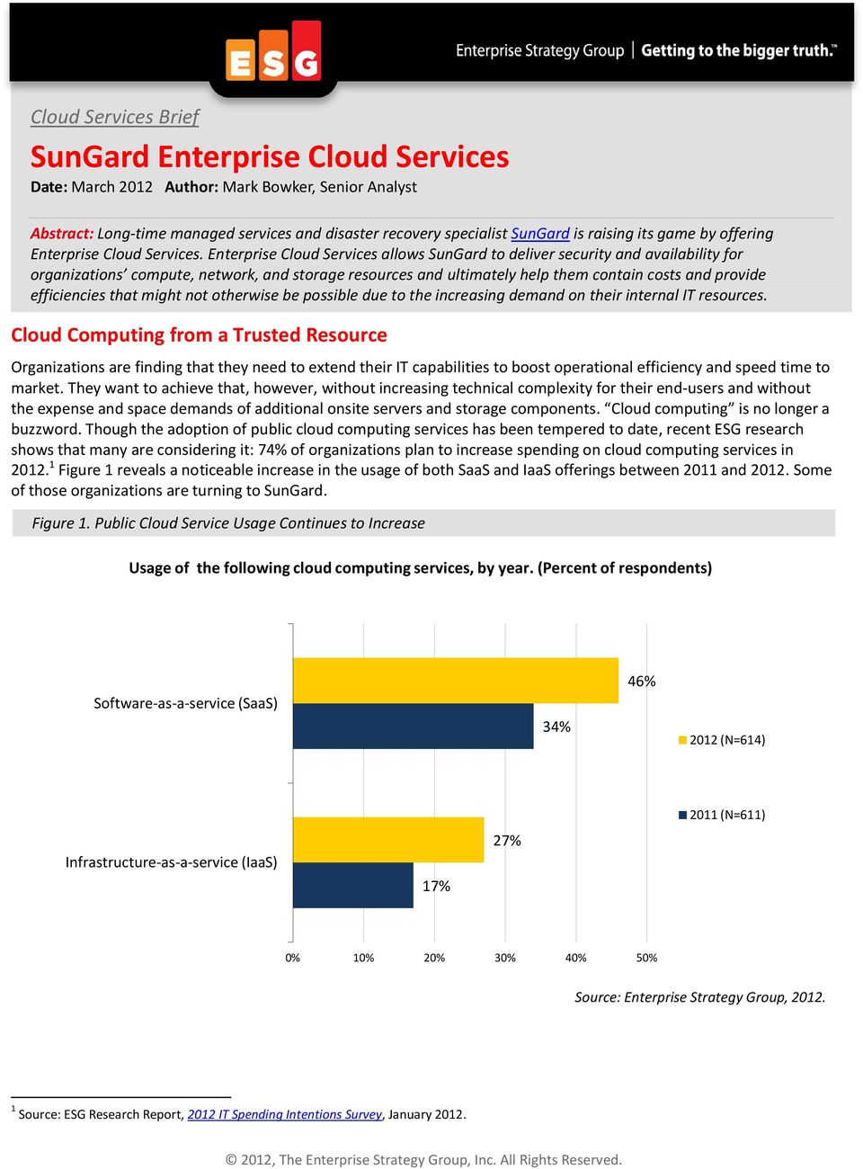 Enterprise Cloud Services allows SunGard to deliver security and availability for organizations compute, network, and storage resources and ultimately help them contain costs and provide efficiencies