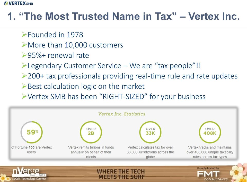 Customer Service We are tax people!