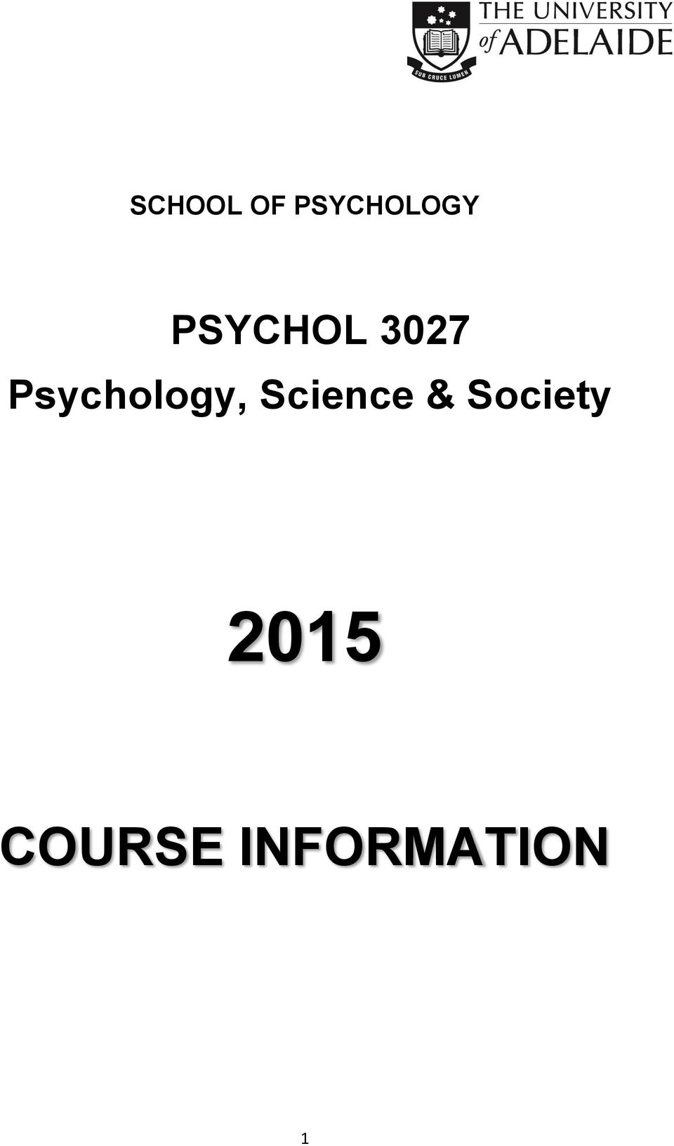 Psychology, Science &