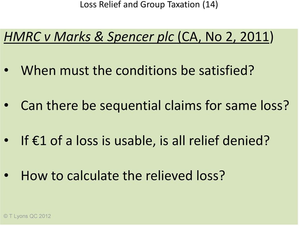 Can there be sequential claims for same loss?