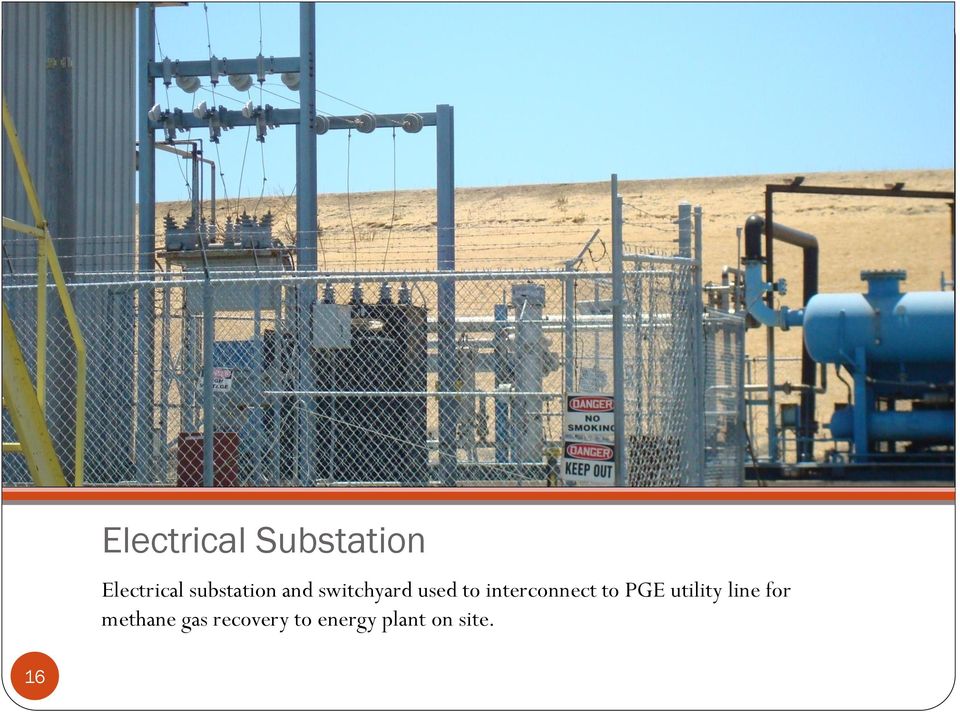 interconnect to PGE utility line for
