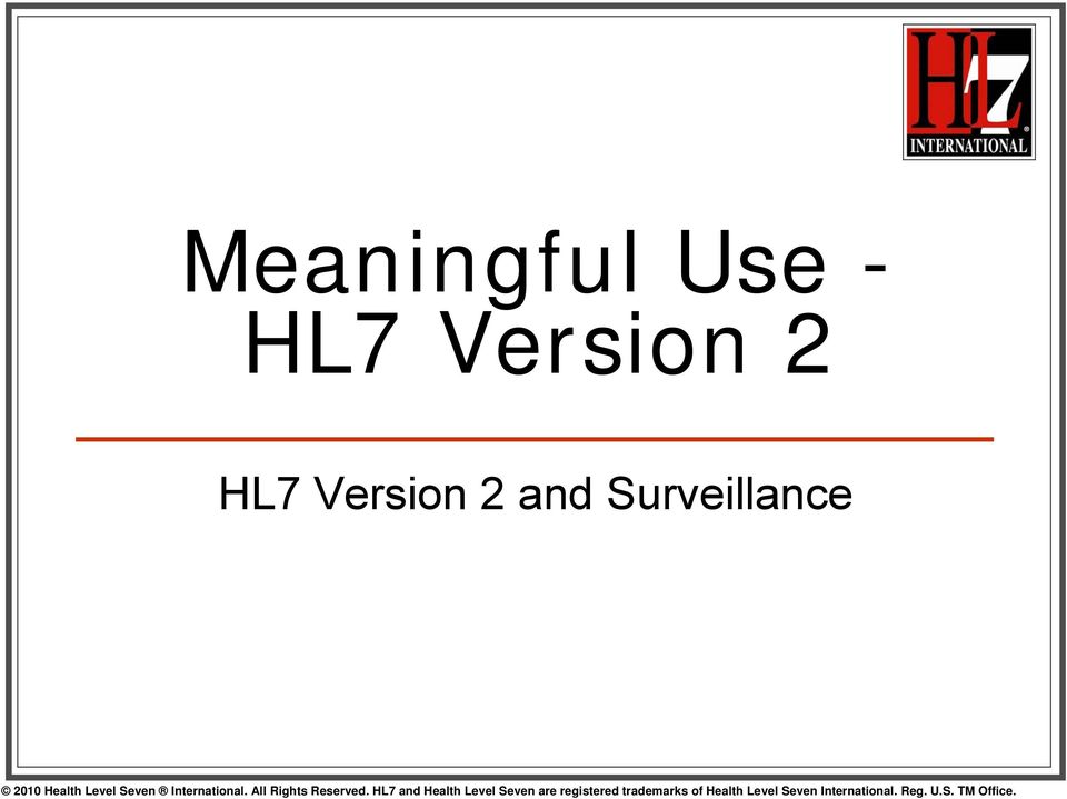 HL7 Version 2