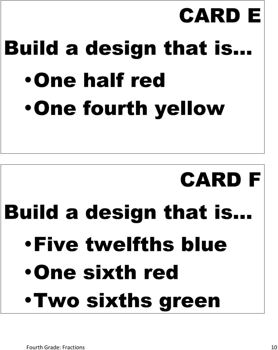 Build a design that is Five