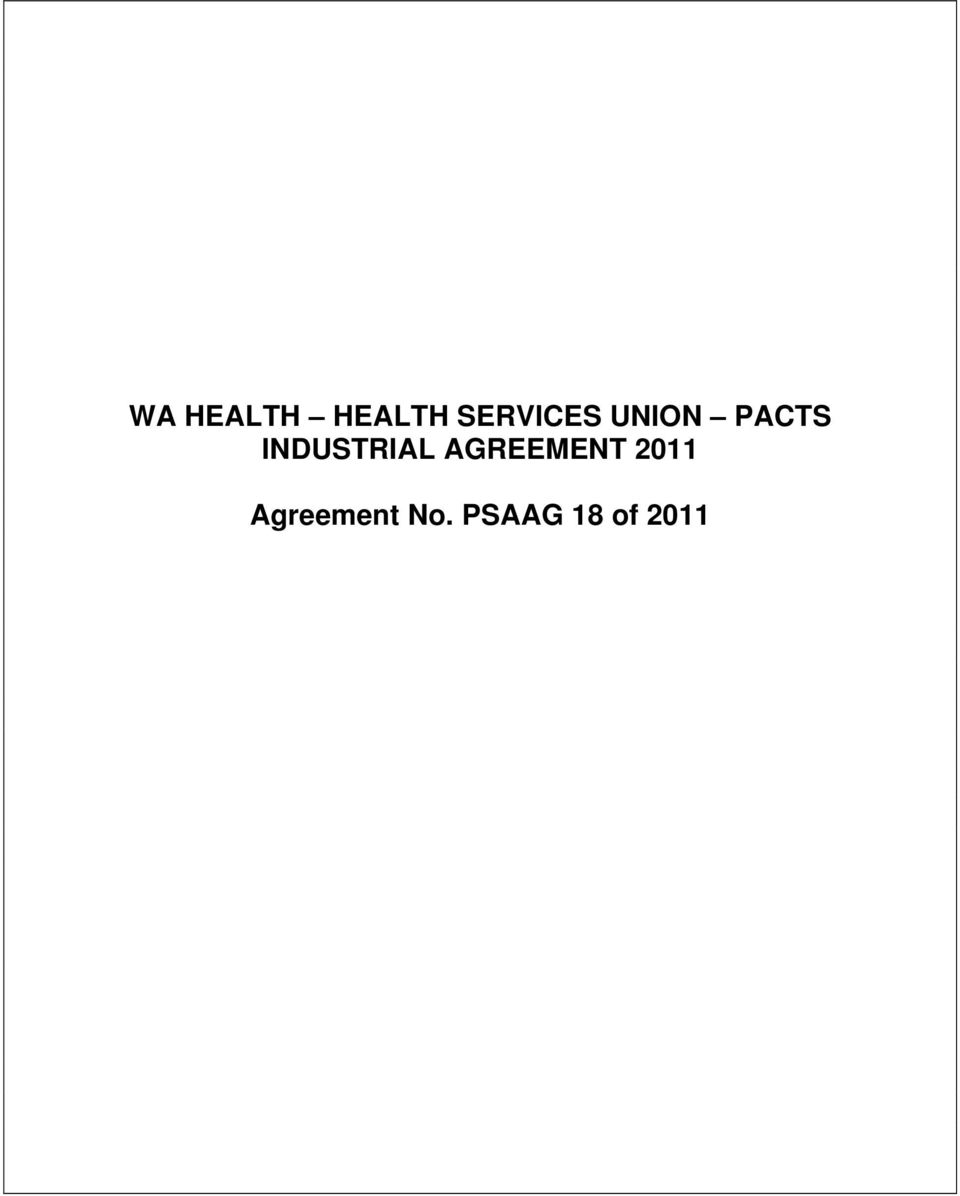 INDUSTRIAL AGREEMENT