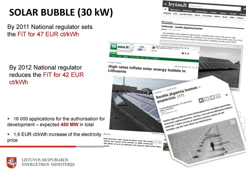 ct/kwh 16 000 applications for the authorisation for development