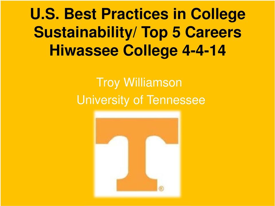 Hiwassee College 4-4-14 Troy