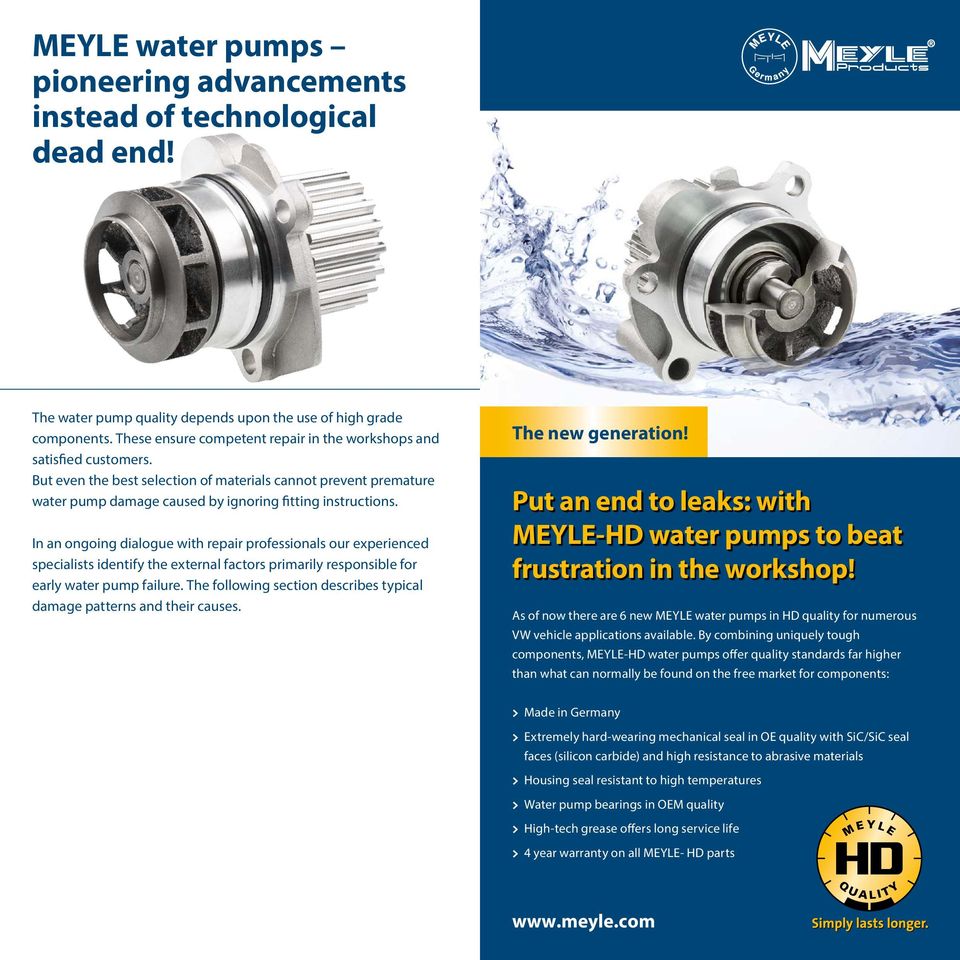 Αποτέλεσμα εικόνας για meyle water pump warranty