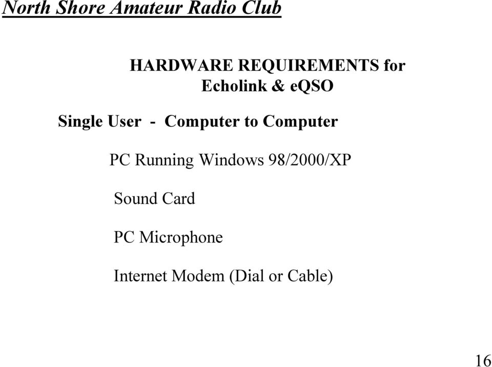 Running Windows 98/2000/XP Sound Card PC