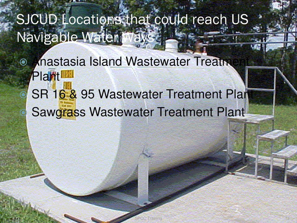 Treatment Plant SR 16 & 95 Wastewater Treatment