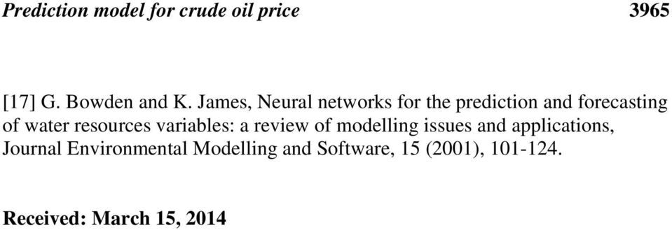 resources variables: a review of modelling issues and applications,