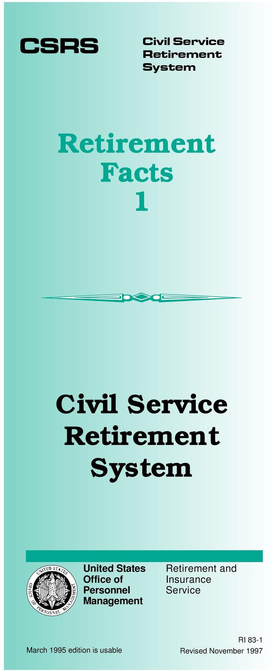 Personnel Management Retirement and Insurance Service