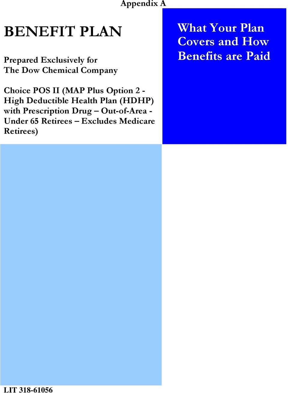 (MAP Plus Option 2 - High Deductible Health Plan (HDHP) with