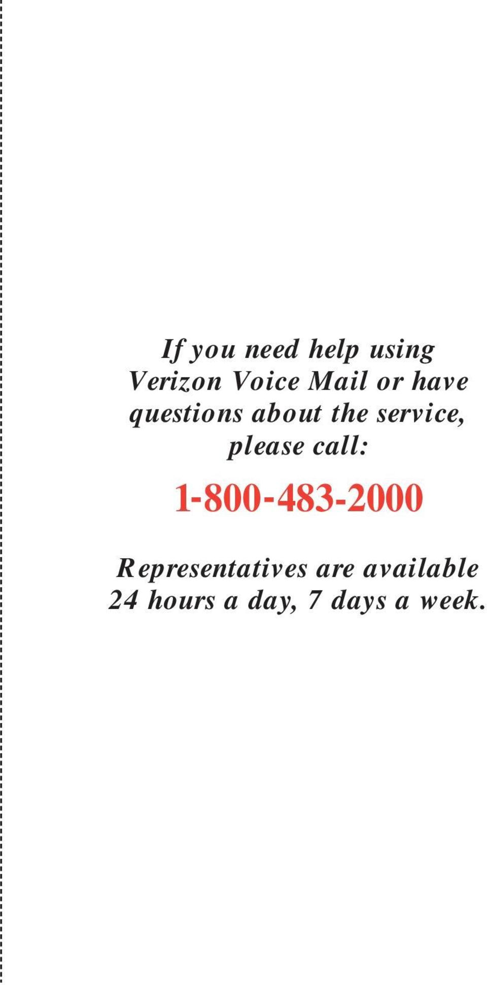 service, please call: -800-8-000