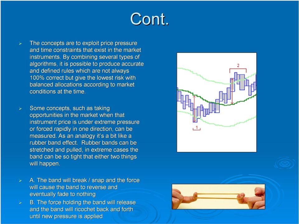 conditions at the time. Some concepts, such as taking opportunities in the market when that instrument price is under extreme pressure or forced rapidly in one direction, can be measured.