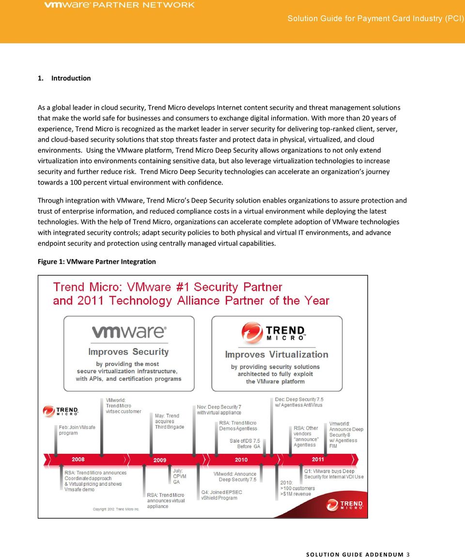 With more than 20 years of experience, Trend Micro is recognized as the market leader in server security for delivering top-ranked client, server, and cloud-based security solutions that stop threats