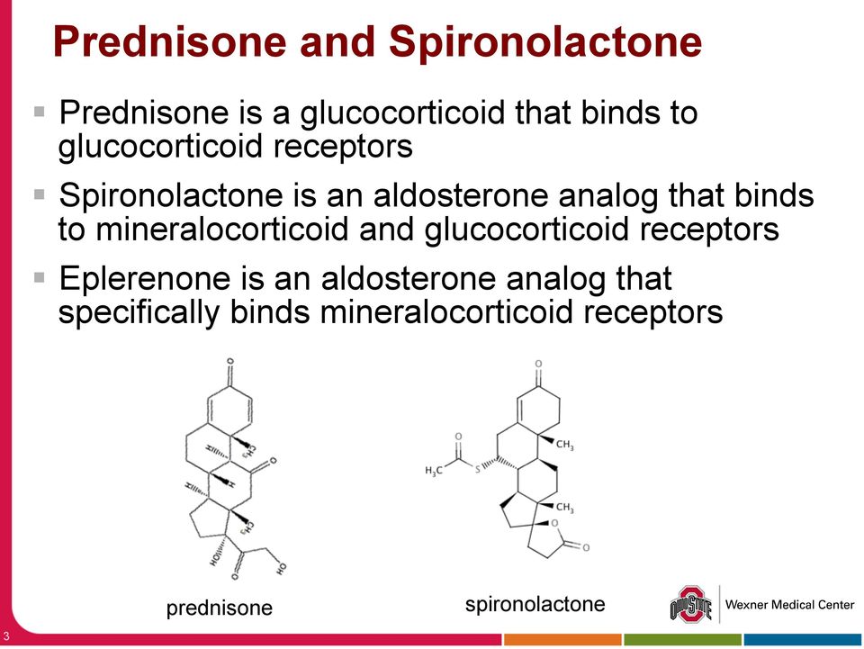 mineralocorticoid and glucocorticoid receptors Eplerenone is an aldosterone