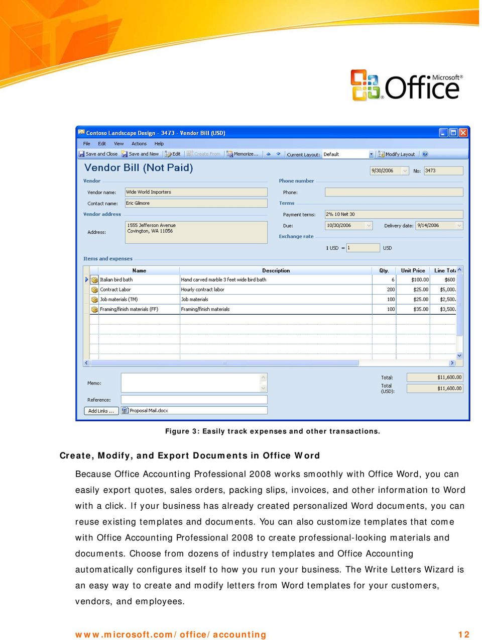and other information to Word with a click. If your business has already created personalized Word documents, you can reuse existing templates and documents.