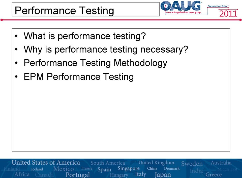 Why is performance testing