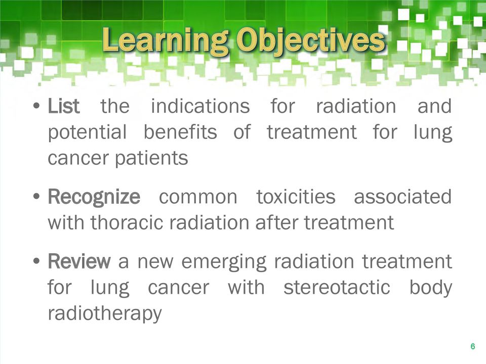 toxicities associated with thoracic radiation after treatment Review a