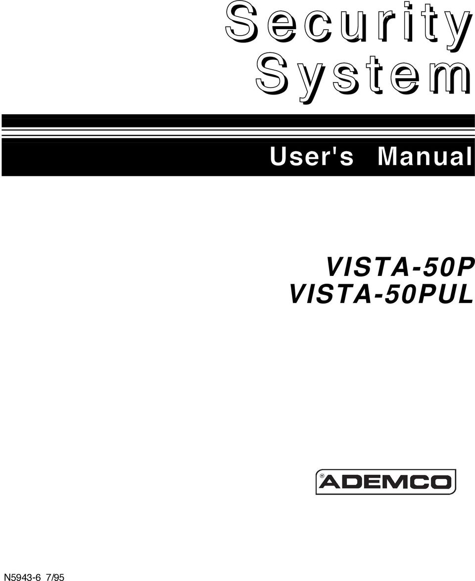 Manual VISTA-50P