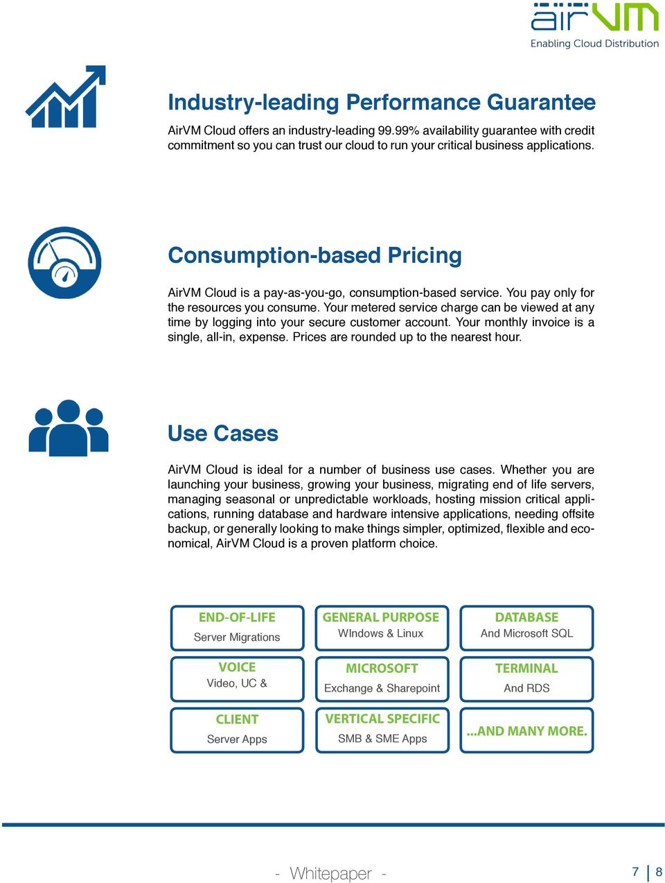 Consumption-based Pricing AirVM Cloud is a pay-as-you-go, consumption-based service. You pay only for the resources you consume.