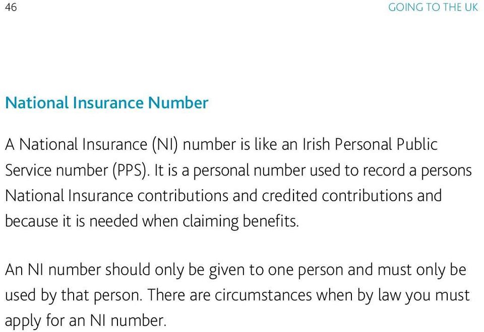It is a personal number used to record a persons National Insurance contributions and credited contributions