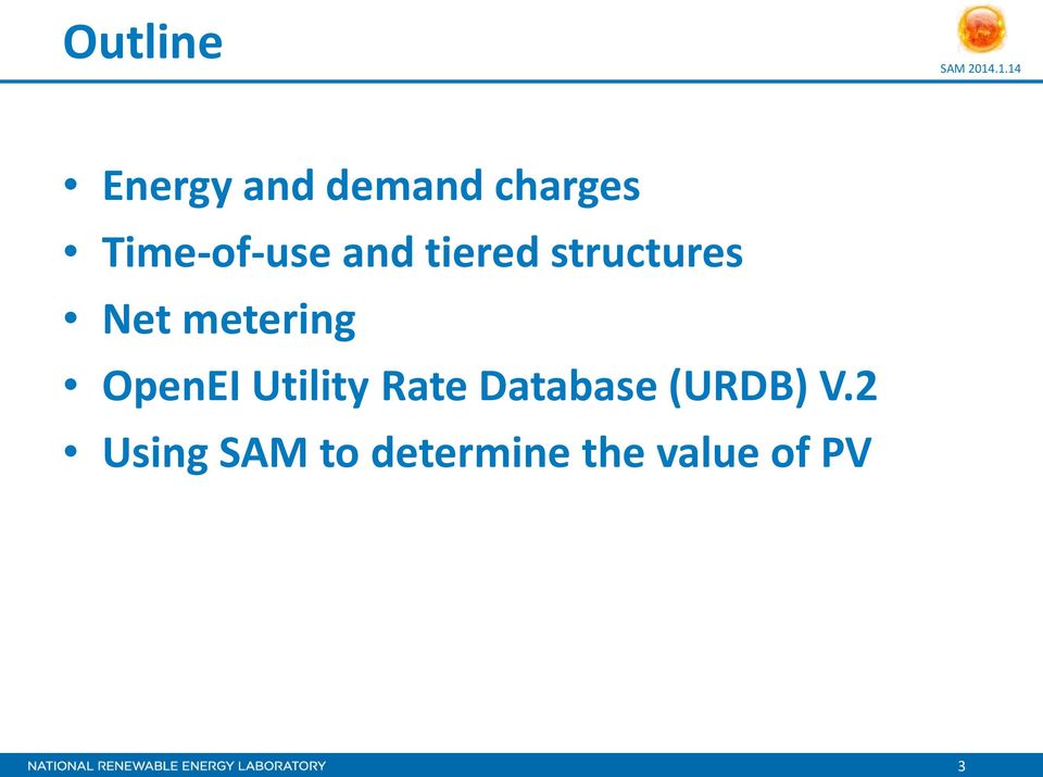 metering OpenEI Utility Rate Database