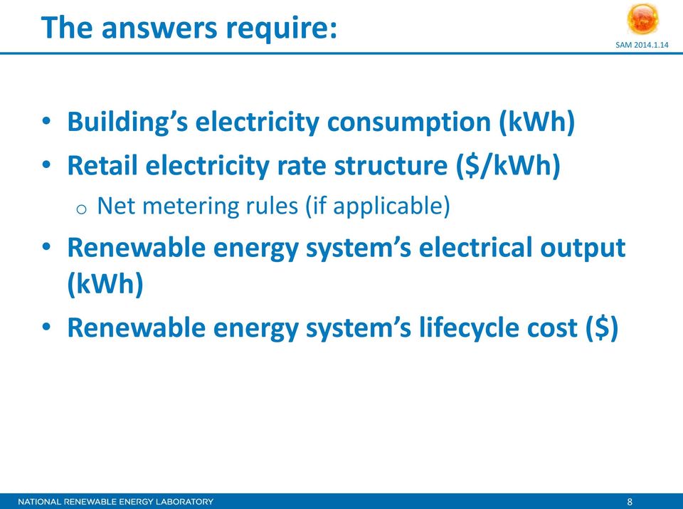 metering rules (if applicable) Renewable energy system s