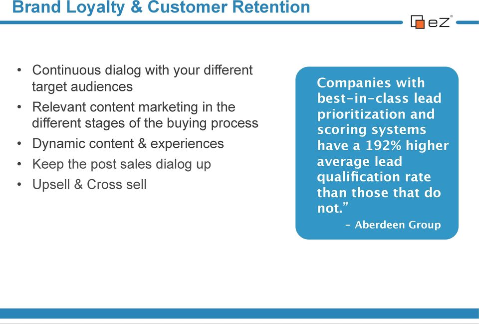 the post sales dialog up Upsell & Cross sell Companies with best-in-class lead prioritization and