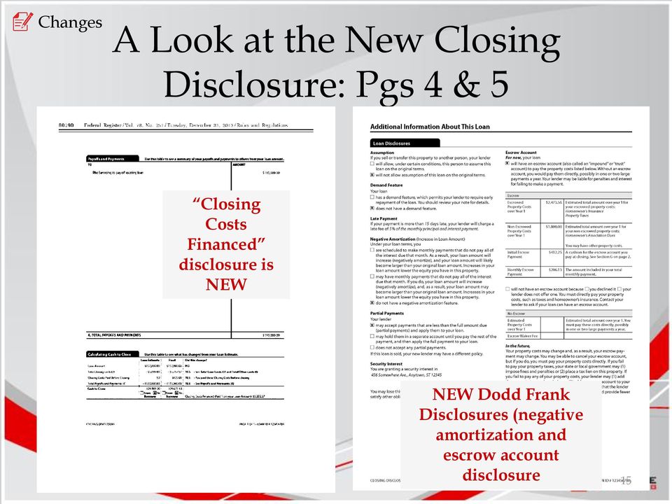 disclosure is NEW NEW Dodd Frank Disclosures