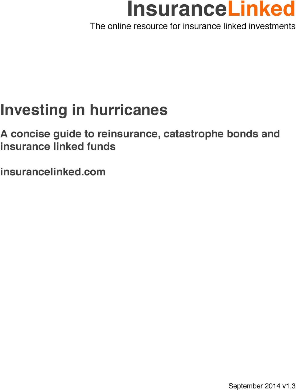 concise guide to reinsurance, catastrophe