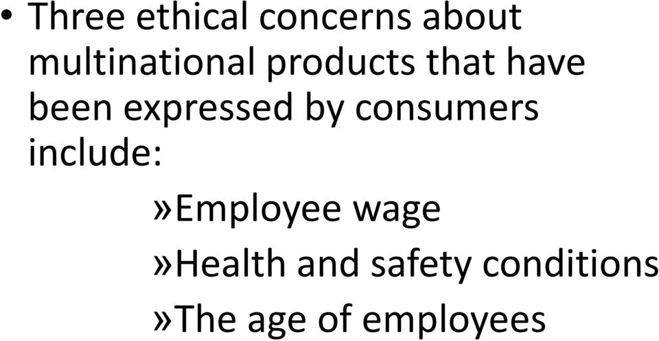 expressed by consumers include:»employee