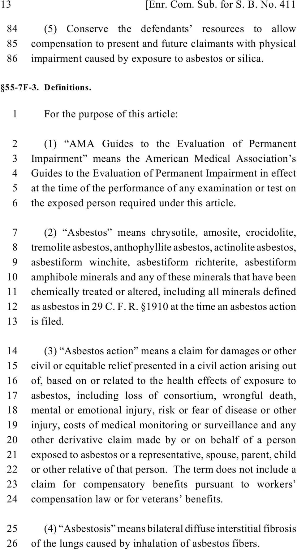 1 For the purpose of this article: 2 (1) AMA Guides to the Evaluation of Permanent 3 Impairment means the American Medical Association s 4 Guides to the Evaluation of Permanent Impairment in effect 5