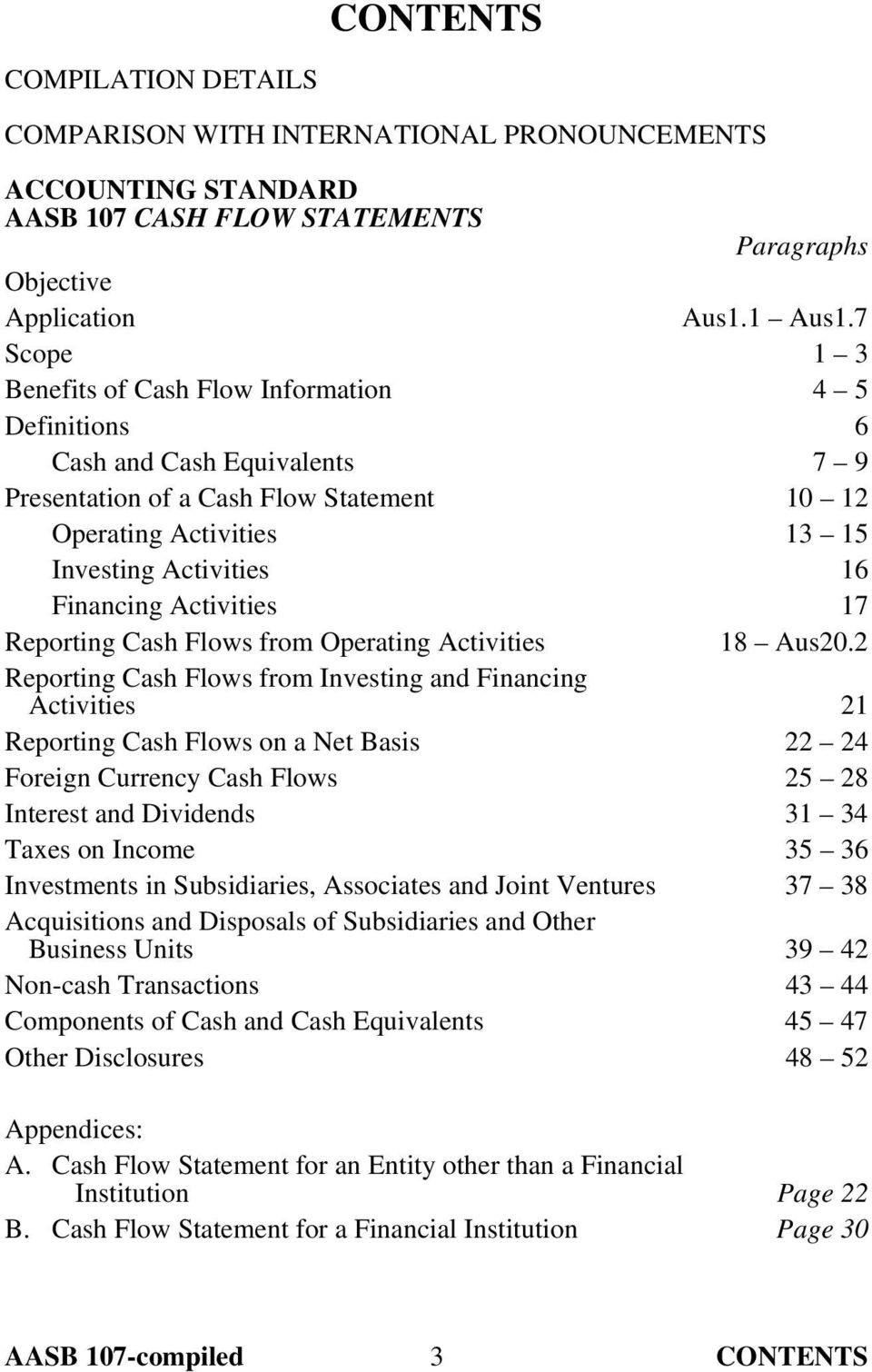 Activities 17 Reporting Cash Flows from Operating Activities 18 Aus20.