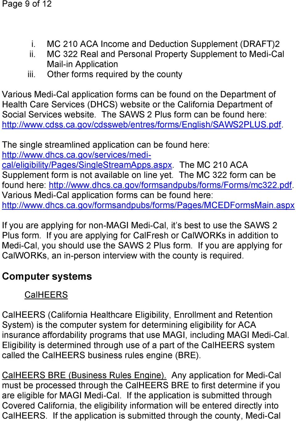 Applying For Medi Cal Other Insurance Affordability Programs Pdf Free Download