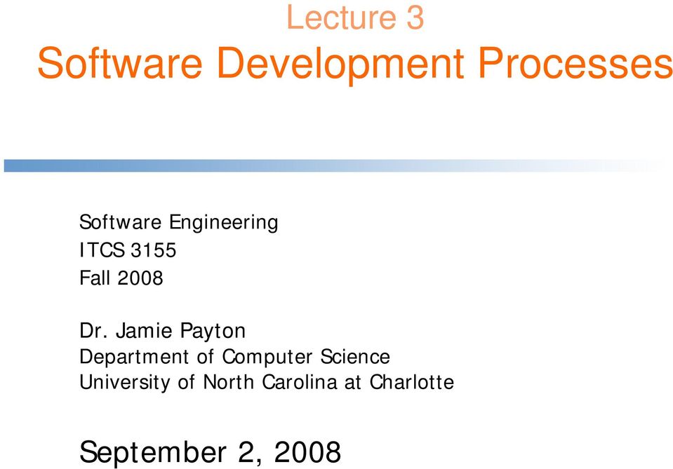 Jamie Payton Department of Computer Science