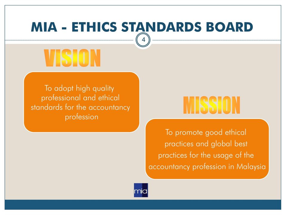 profession To promote good ethical practices and global