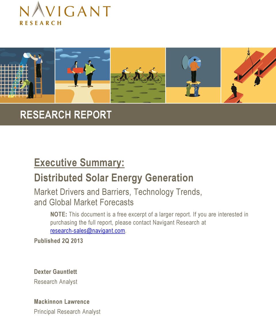 If you are interested in purchasing the full report, please contact Navigant Research at