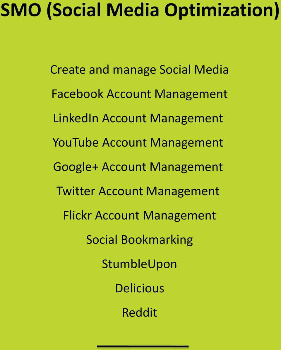 Account Management Google+ Account Management Twitter Account