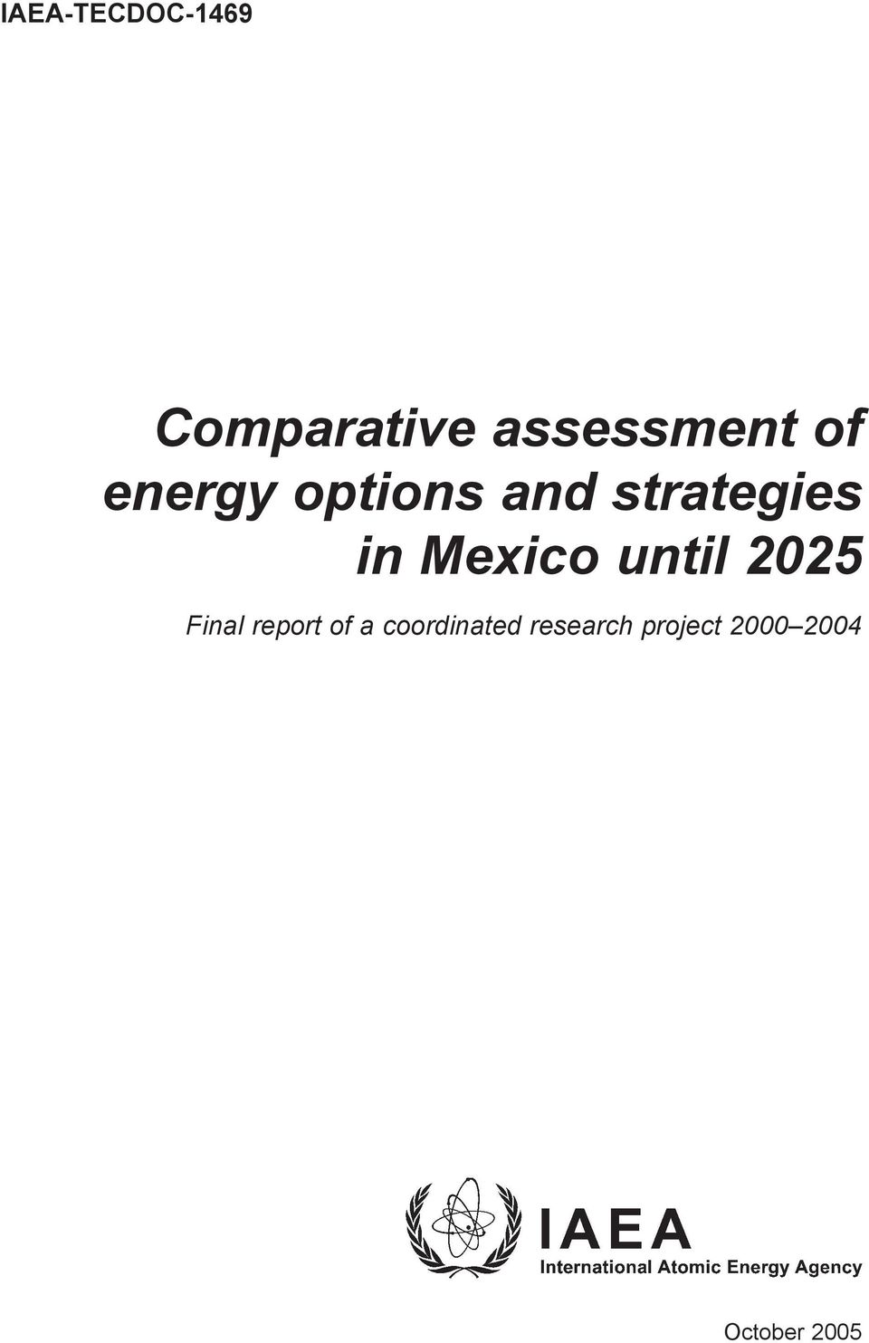 Mexico until 2025 Final report of a