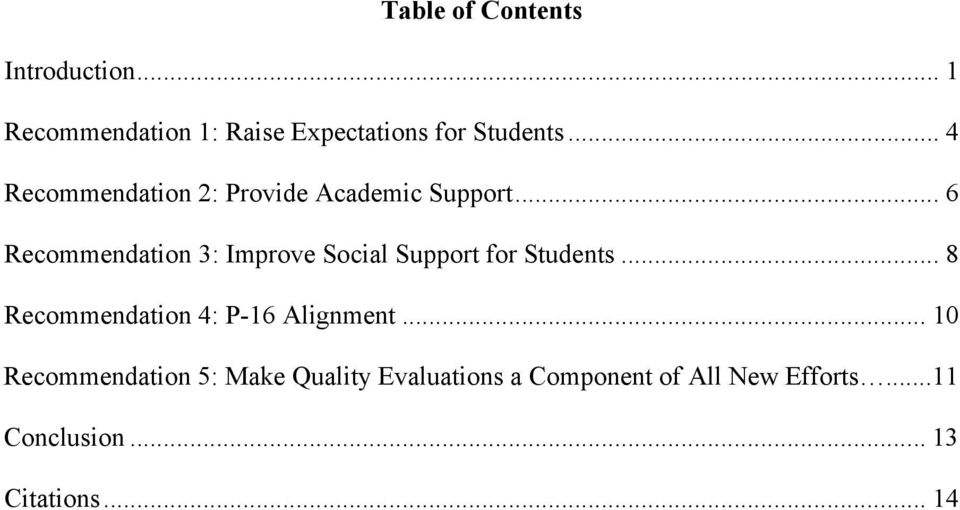 .. 6 Recommendation 3: Improve Social Support for Students.