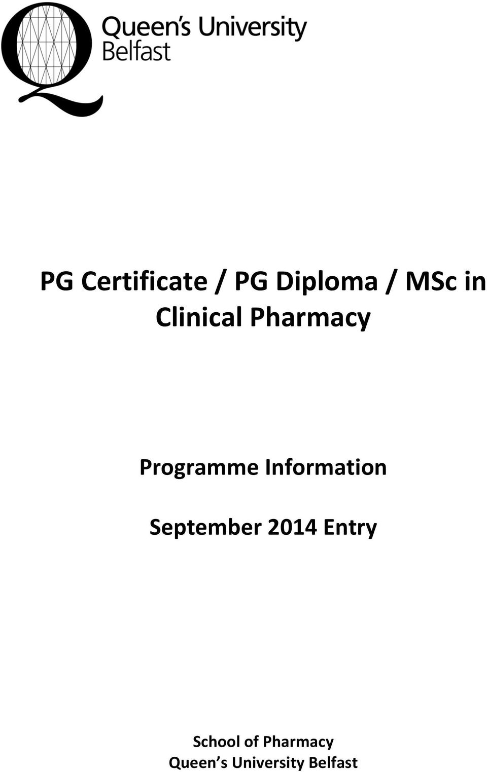 Information September 2014 Entry