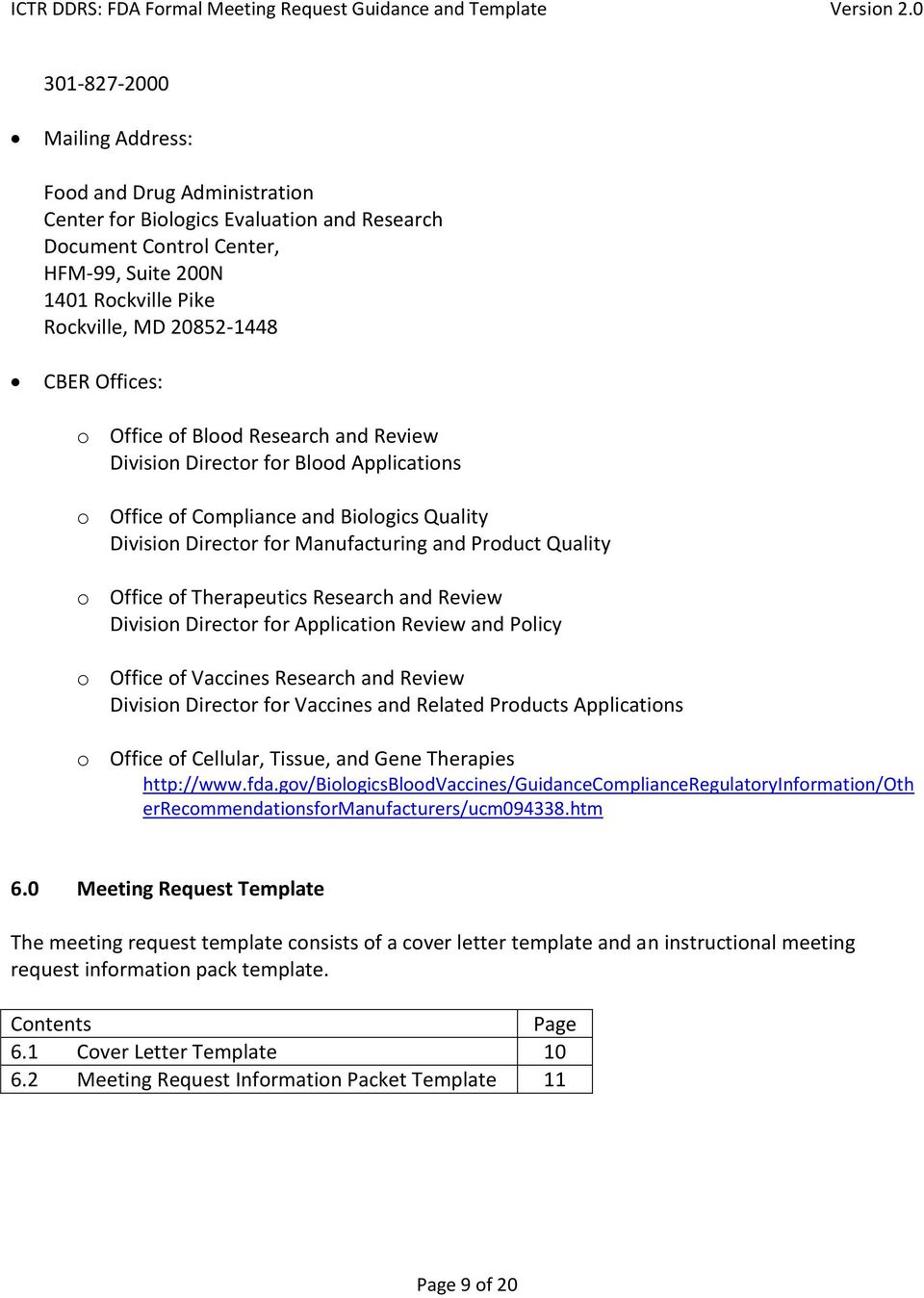 Formal FDA Meeting Request: Guidance and Template - PDF Free Download Inside Meeting Request Template